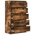 Cómoda de madera contrachapada roble ahumado 60x36x103