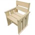 Set de comedor de jardín 5 pzas madera de pino