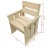 Set de comedor de jardín 5 pzas madera de pino