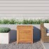 Caja de almacenaje de jardín con bolsa teca maciza 60x50x58