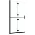 Mampara de ducha plegable vidrio ESG transparente 90x190
