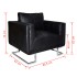 Sillón con patas cromadas cuero sintético