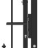 Puerta de valla con picos acero negro 100x100