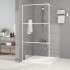 Mampara de ducha vidrio ESG transparente blanco 100x195