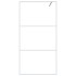 Mampara de ducha vidrio ESG transparente blanco 100x195