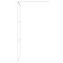 Mampara de ducha vidrio ESG transparente blanco 100x195