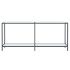 Mesa de consola vidrio templado blanco 180x35x75,5