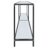 Mesa de consola vidrio templado blanco 180x35x75,5