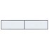 Mesa de consola vidrio templado blanco 180x35x75,5