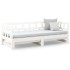 Sofá cama extraíble sin colchón blanco 2x(90x200)