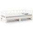 Sofá cama extraíble sin colchón blanco 2x(90x200)