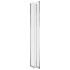 Mamparas de ducha 2 uds vidrio templado transparente 104x130