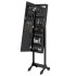 Espejo de pie con LED negro 34x37x146