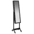 Espejo de pie con LED negro 34x37x146