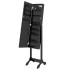 Espejo de pie con LED negro 34x37x146