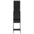 Espejo de pie con LED negro 34x37x146
