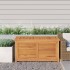 Caja de almacenaje de jardín con bolsa teca maciza 114x50x58