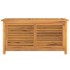 Caja de almacenaje de jardín con bolsa teca maciza 114x50x58