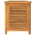 Caja de almacenaje de jardín con bolsa teca maciza 114x50x58