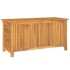 Caja de almacenaje de jardín con bolsa teca maciza 114x50x58