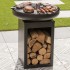RedFire Parrilla plancha de exterior Matanzas acero negro