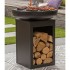 RedFire Parrilla plancha de exterior Matanzas acero negro