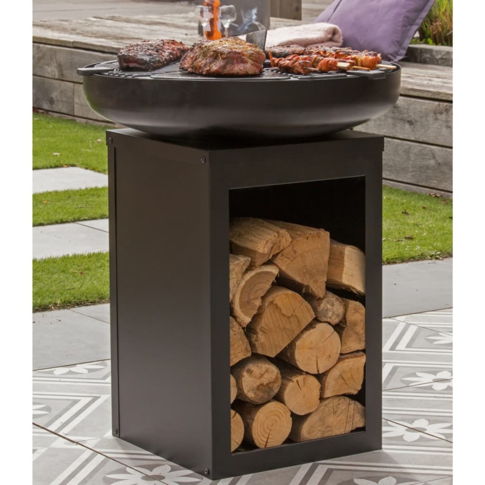 RedFire Parrilla plancha de exterior Matanzas acero negro