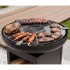 RedFire Parrilla plancha de exterior Matanzas acero negro