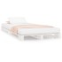 Cama de palets madera maciza de pino blanca 100x200