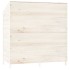 Cobertizo de jardín madera de abeto maciza blanco 102x52x112