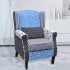 Sillón con diseño de retales de tela