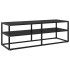 Mueble para TV negro con vidrio negro 120x40x40