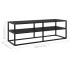 Mueble para TV negro con vidrio negro 120x40x40