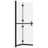 Mampara de ducha plegable vidrio ESG esmerilado 110x190