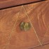 Mesa consola de madera maciza de acacia 90x35x76
