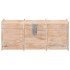 Baúl de almacenamiento de madera maciza de acacia 90x40x40