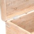 Baúl de almacenamiento de madera maciza de acacia 90x40x40