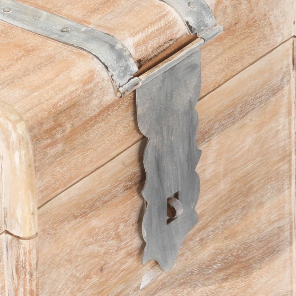 Baúl de almacenamiento de madera maciza de acacia 90x40x40