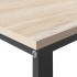 Escritorio de ordenador madera de ingeniería negro y