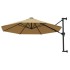 Sombrilla de pared con barra de metal taupe 300