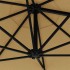 Sombrilla de pared con barra de metal taupe 300
