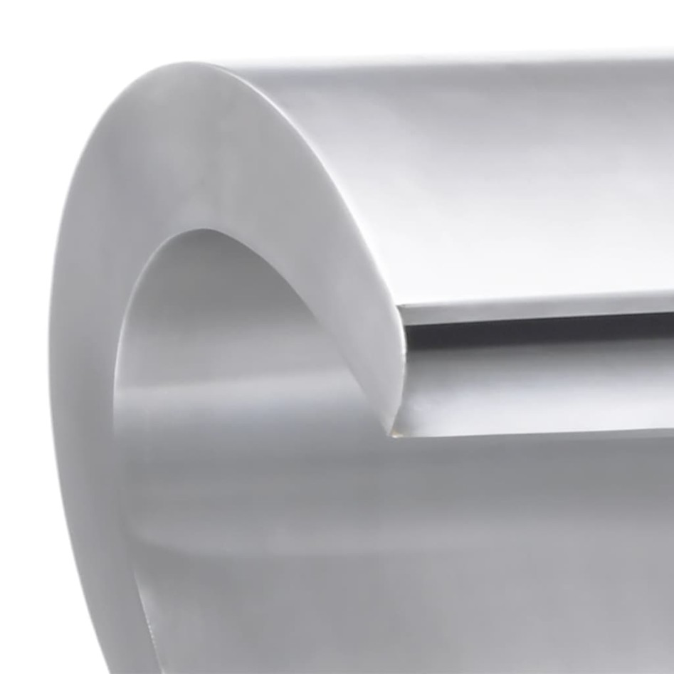 Cascada de jardín acero inoxidable plateado 52,4x34,2x82