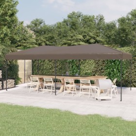 Carpa para fiestas plegable gris taupe 3x6