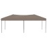 Carpa para fiestas plegable gris taupe 3x6