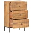 Aparador de madera maciza de mango 45x30x75