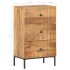 Aparador de madera maciza de mango 45x30x75