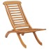 Silla de jardín plegable madera maciza de teca 50x90x69