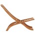 Silla de jardín plegable madera maciza de teca 50x90x69