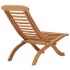 Silla de jardín plegable madera maciza de teca 50x90x69