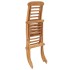 Silla de jardín plegable madera maciza de teca 50x90x69